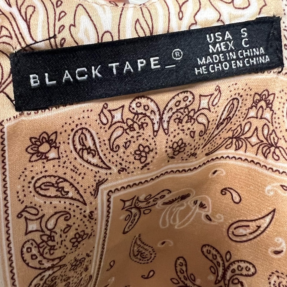 Tan Patterned Dress - image 4